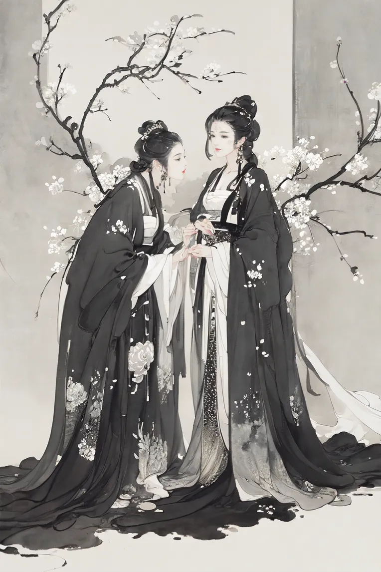 Chinese Style,Traditional Painting Media,Girl,Checkpoint,SD 1.5