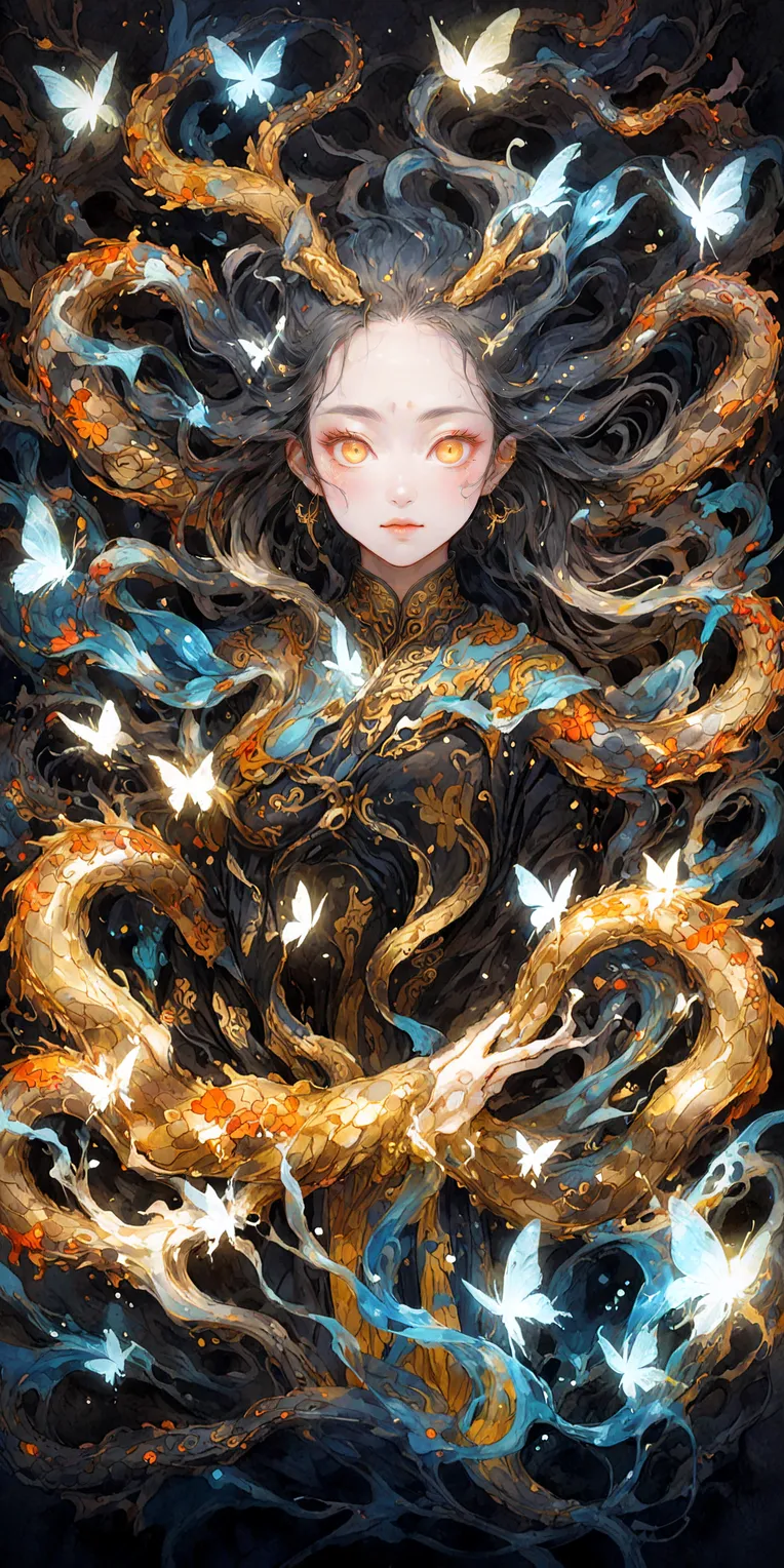 Chinese Style,Traditional Painting Media,Girl,LoRA,SDXL