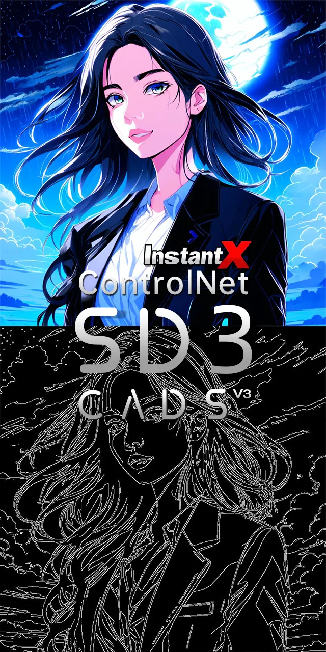 Anime,Anime Style,Girl,Controlnet,SD 3