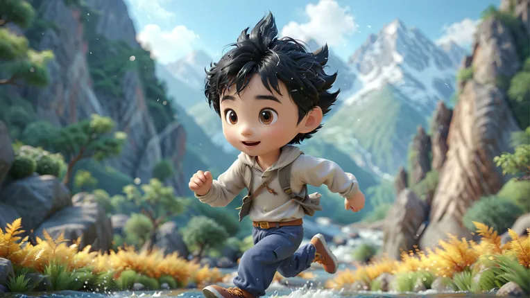 Cartoon style,Anime Style,Boy,LoRA,SDXL