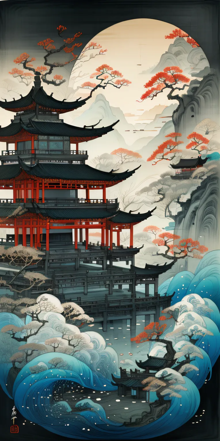 Chinese Style,Traditional Painting Media,Girl,LoRA,SD 1.5