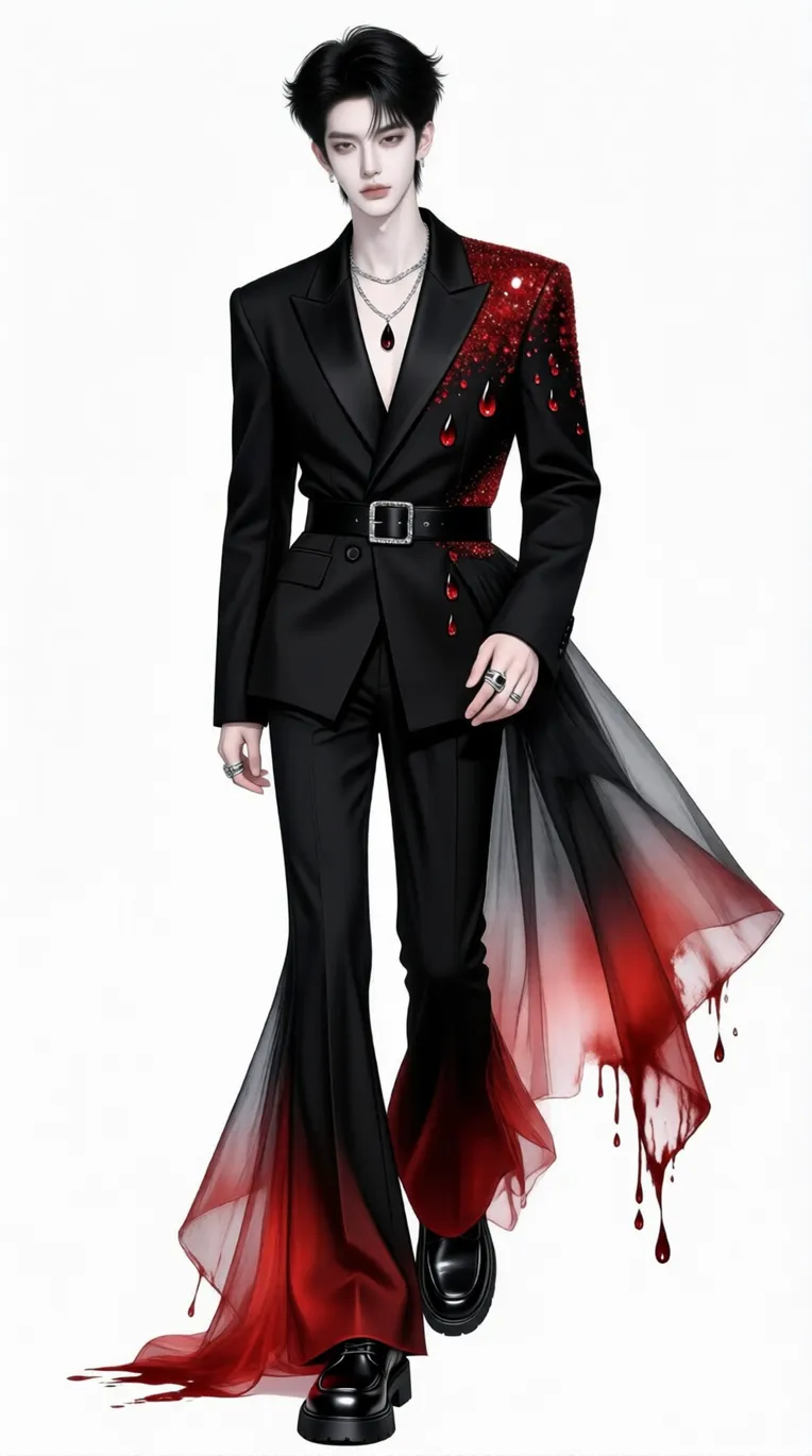 Illustration,Hand-Drawn,Boy,LoRA,