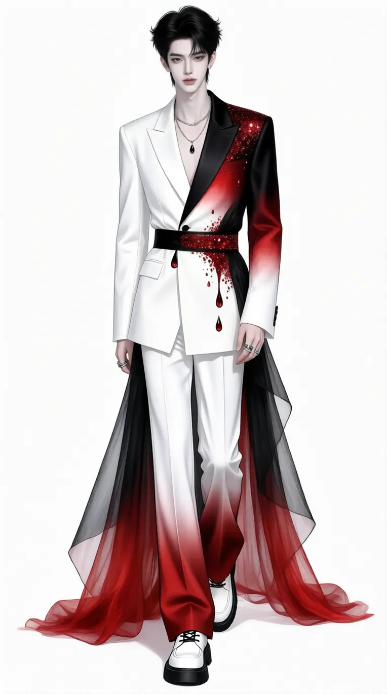 Illustration,Hand-Drawn,Boy,LoRA,