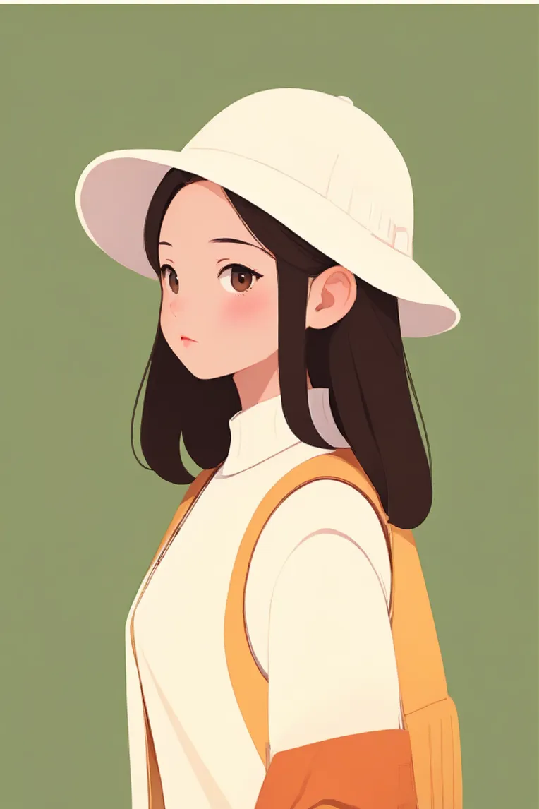 Flat Illustration,Girl,Object Enhance,Checkpoint,SDXL