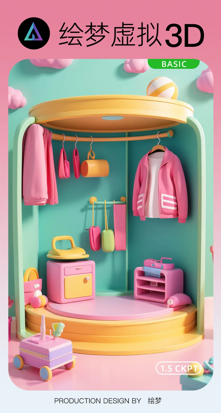 Mockups,Cartoon style,Toy,Checkpoint,SD 1.5