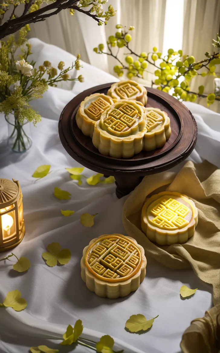 Mid-Autumn Festival - Real shots of mooncakes-LoRA-killer-Shakker