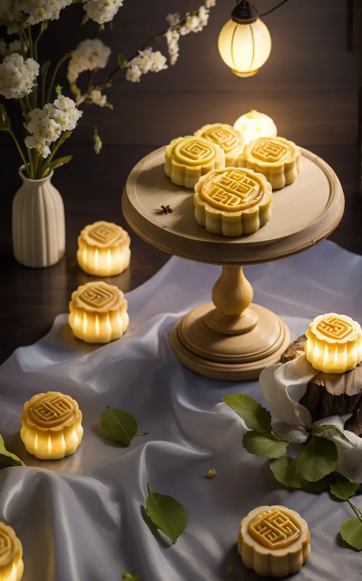 Mid-Autumn Festival - Real shots of mooncakes-LoRA-killer-Shakker