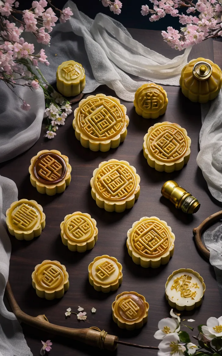 Mid-Autumn Festival - Real shots of mooncakes-LoRA-killer-Shakker