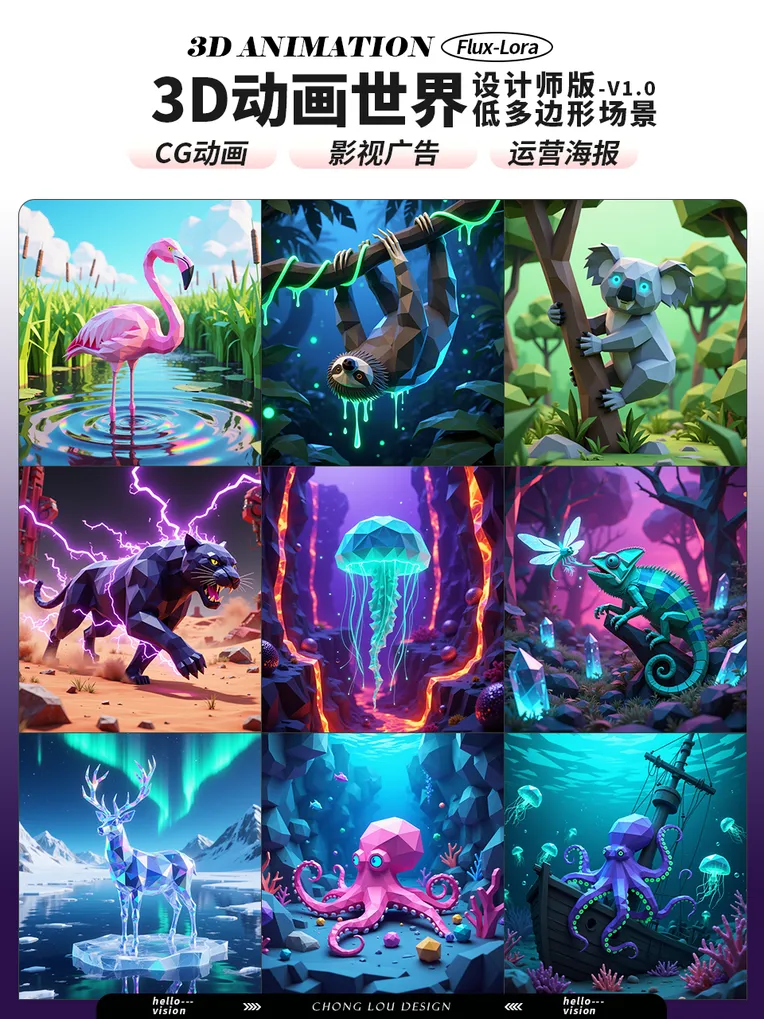 CGI style,Style Boost,Animal,LoRA,FLUX.1