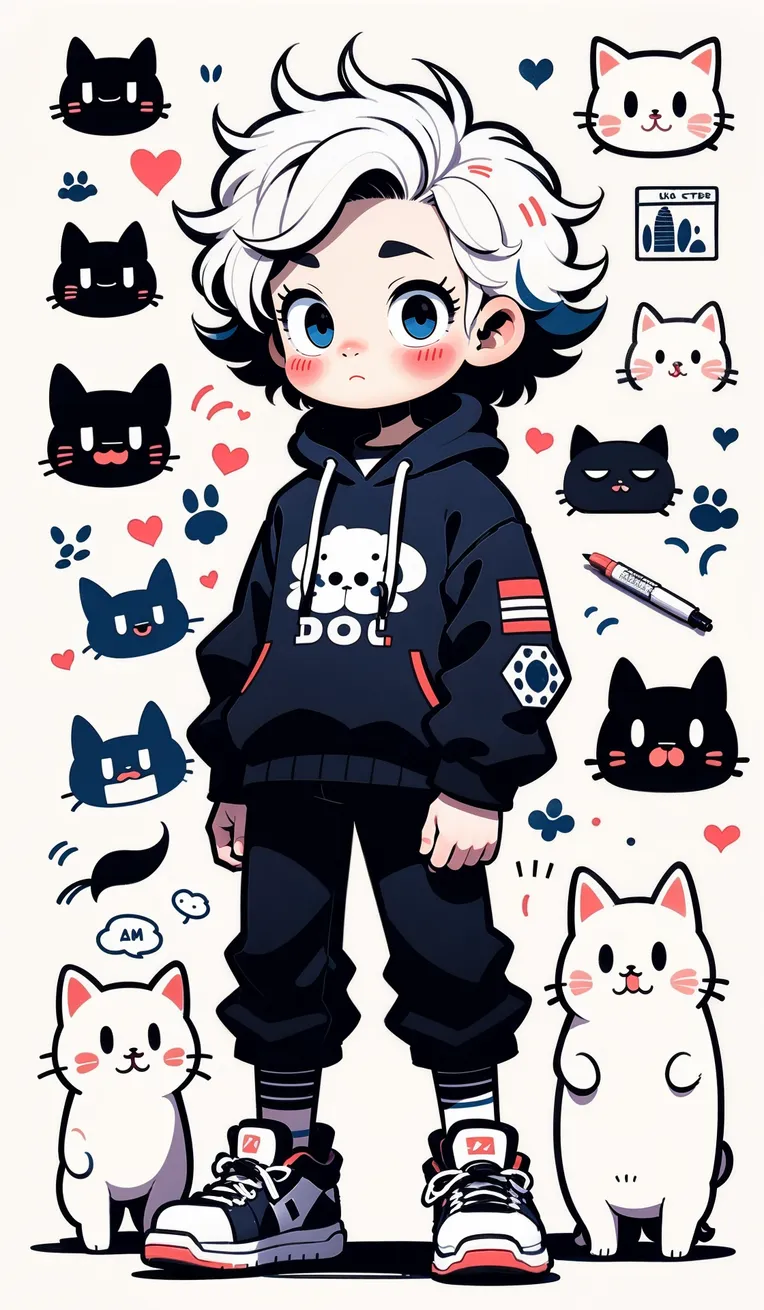 Hand-Drawn,Traditional Painting Media,Girl,LoRA,SD 1.5