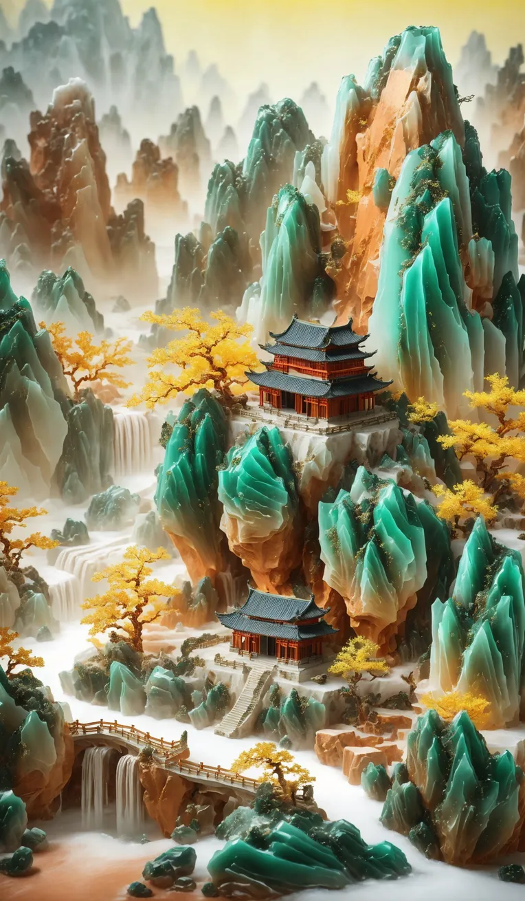 国风山水绘卷|Guofeng Shanshui Emaki-LoRA-重楼IP视觉-LiblibAI
