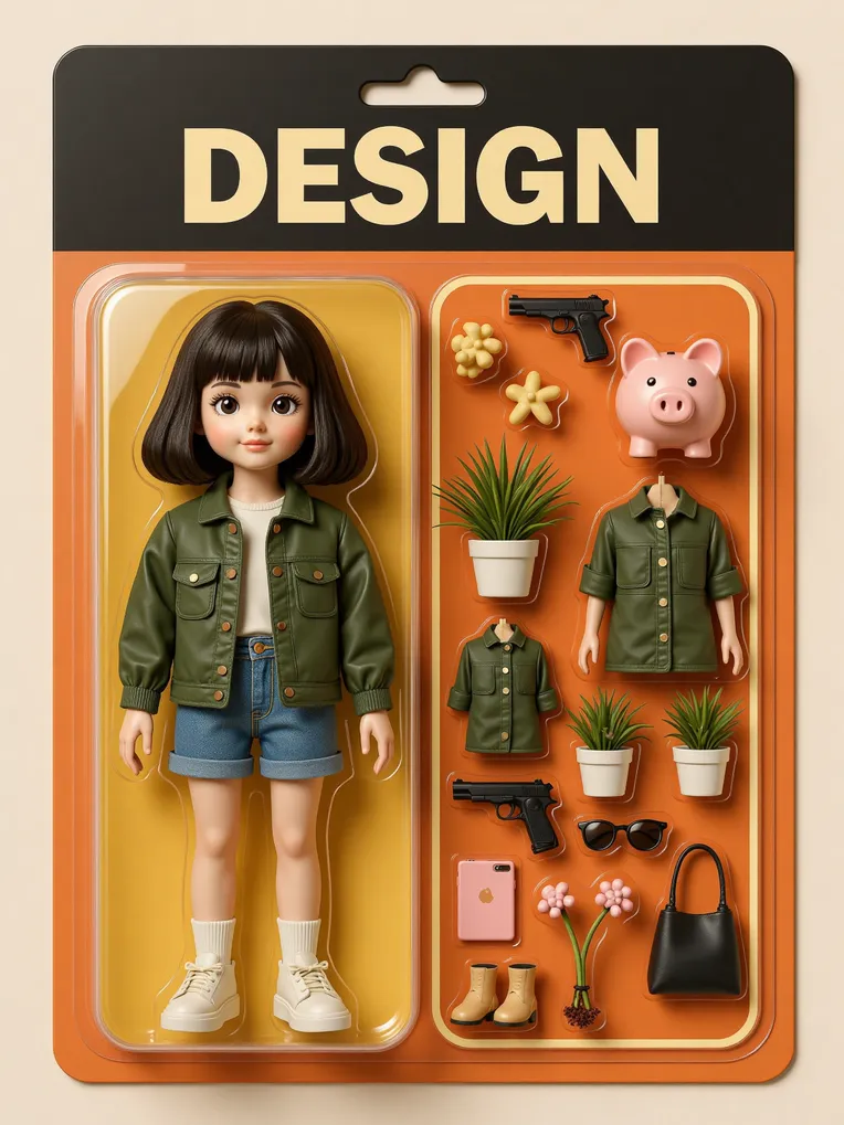 Cartoon style,Girl,Object Enhance,LoRA,FLUX.1