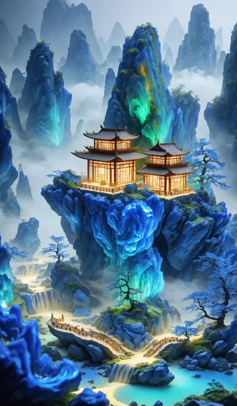 Chinese Style,Traditional Painting Media,Building,LoRA,SD 1.5