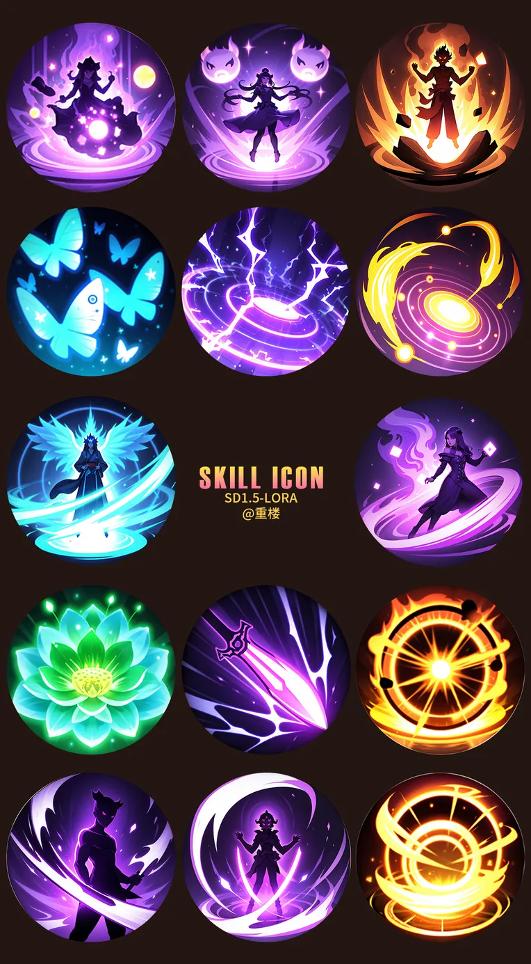 Anime,Game Icon & Prop Design,Object Enhance,LoRA,SD 1.5