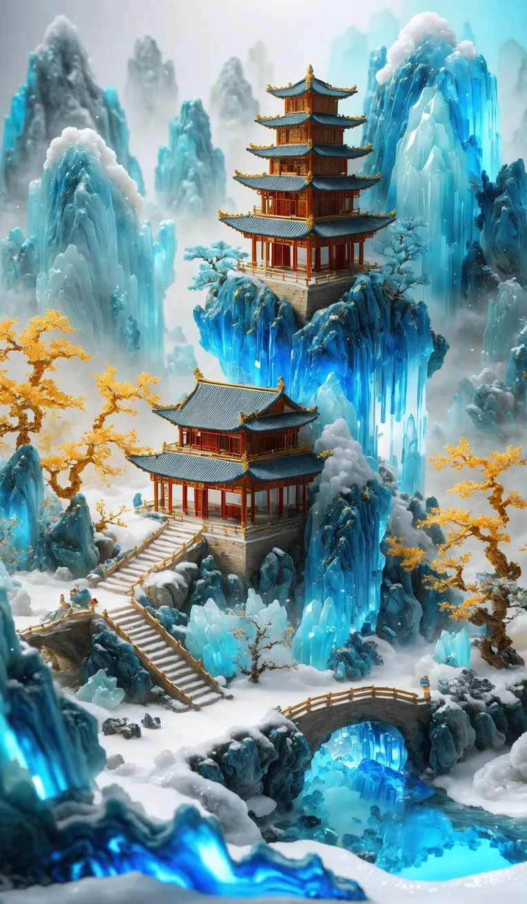 国风山水绘卷|Guofeng Shanshui Emaki-LoRA-重楼IP视觉-LiblibAI