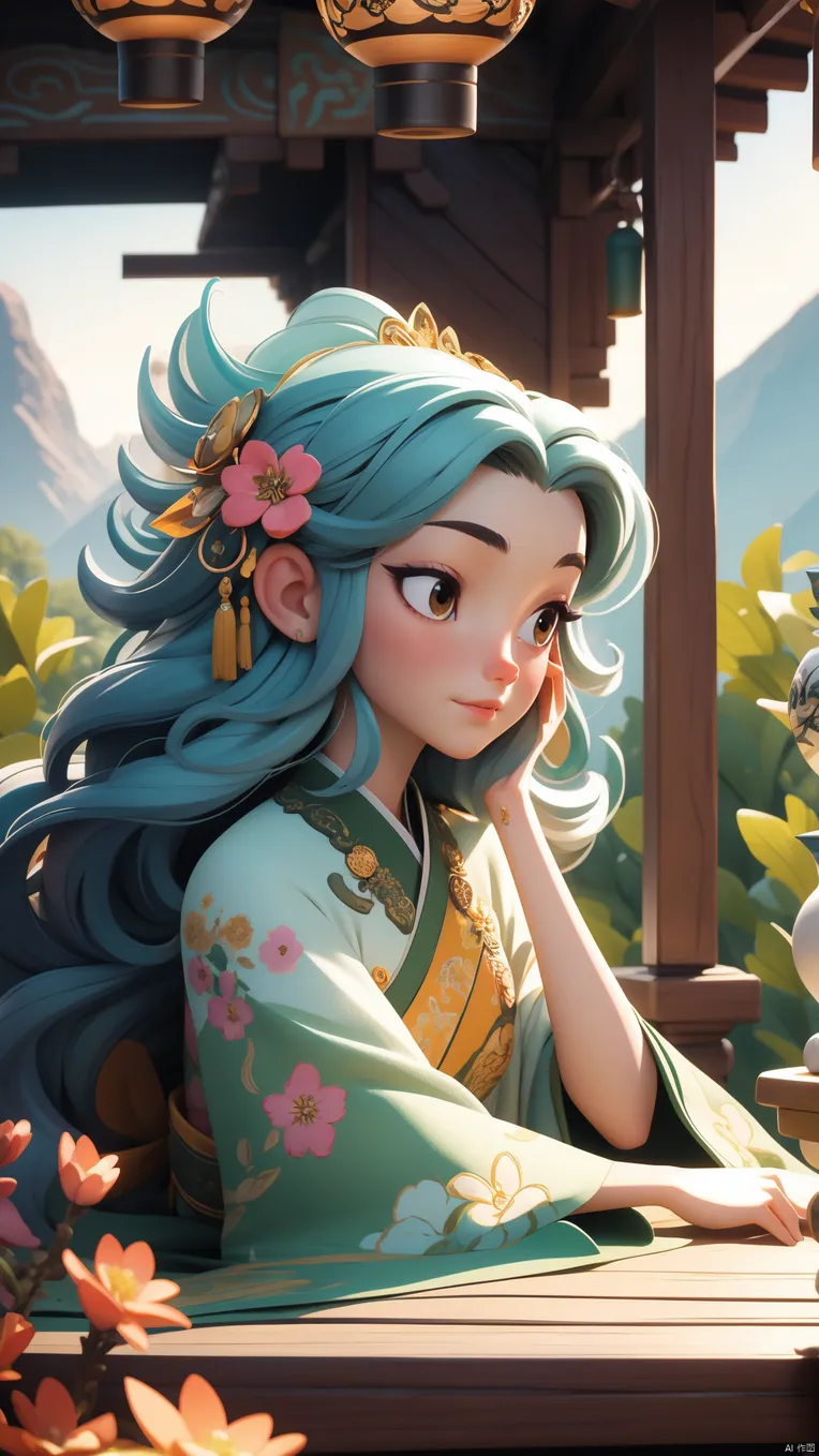 Cartoon style,Chinese Style,Digital Painting Media,LoRA,SD 1.5