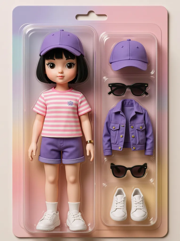 Cartoon style,Girl,Object Enhance,LoRA,FLUX.1