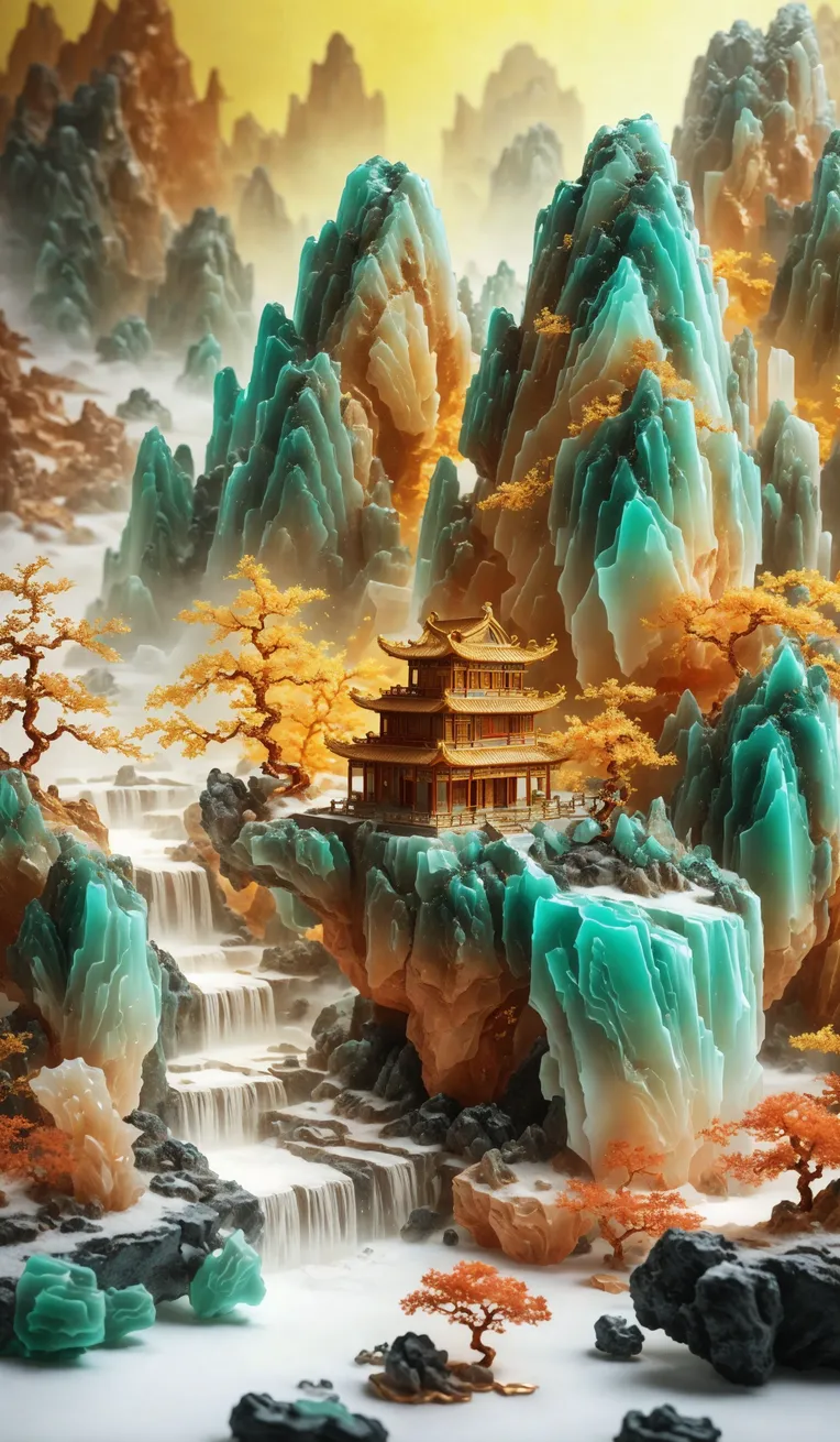 Chinese Style,Traditional Painting Media,Building,LoRA,SD 1.5