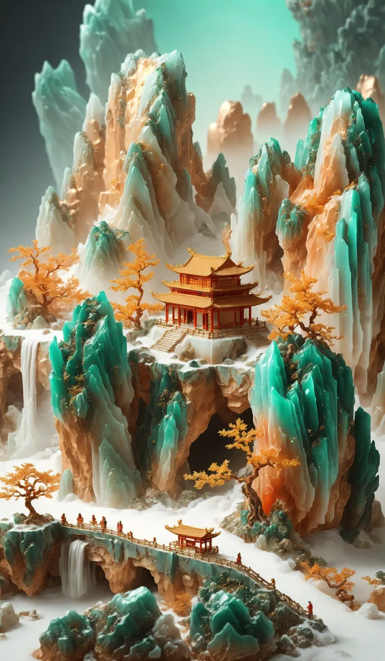 Chinese Style,Traditional Painting Media,Building,LoRA,SD 1.5