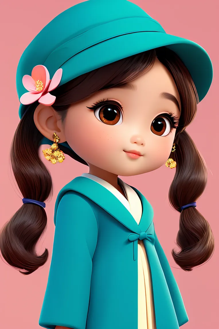 Cartoon style,Digital Painting Media,Girl,LoRA,SD 1.5