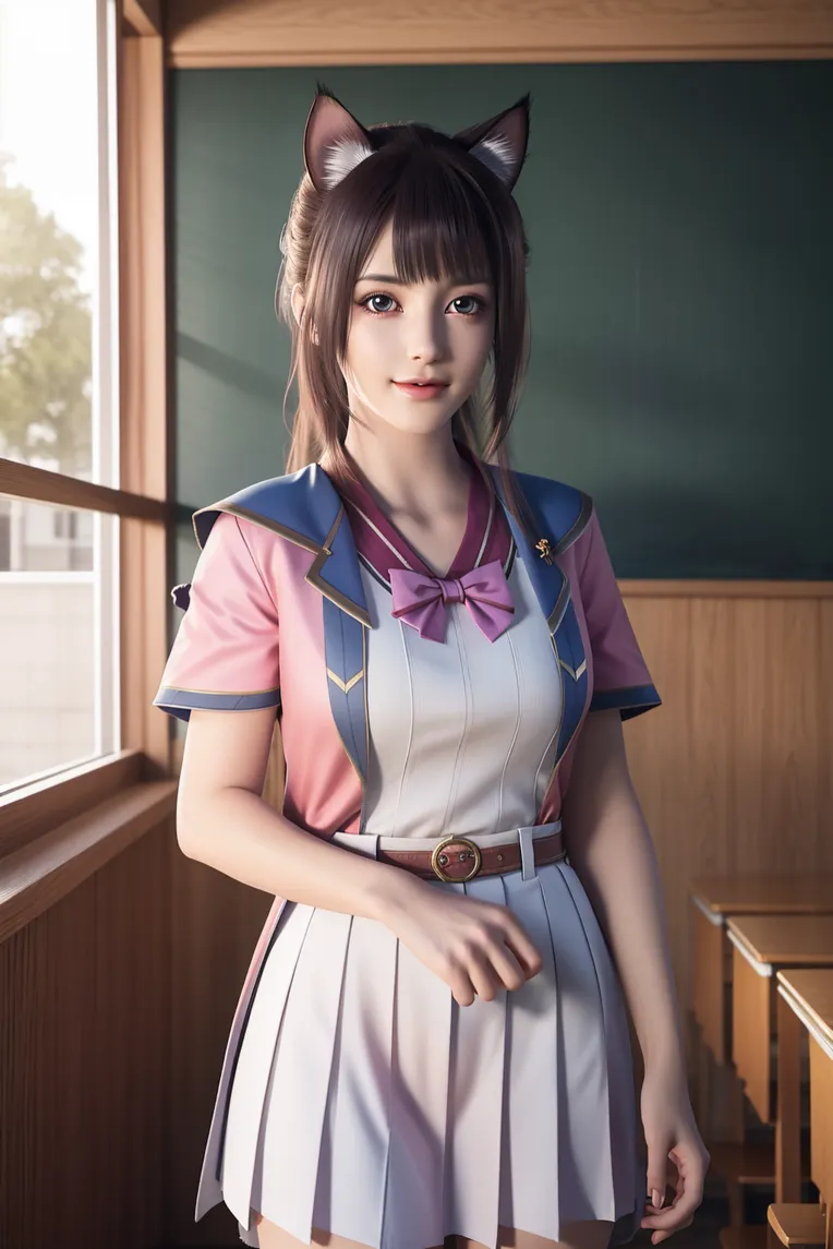 CGI style,Anime Character,Girl,LoRA,SD 1.5