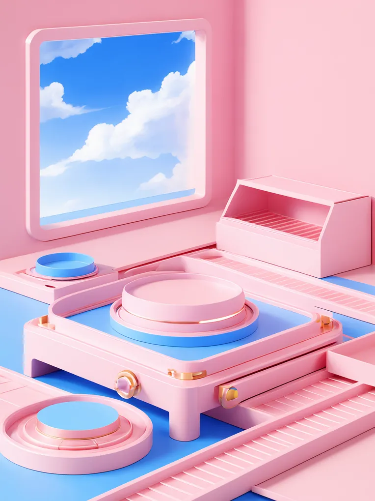 Cartoon style,Mockups,Building,LoRA,SDXL