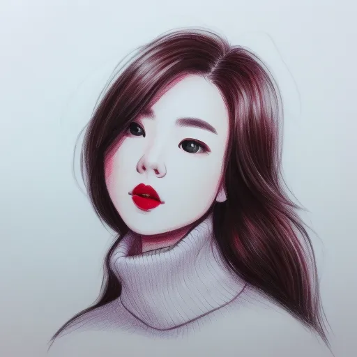 Hand-Drawn,Traditional Painting Media,Girl,LoRA,SD 1.5