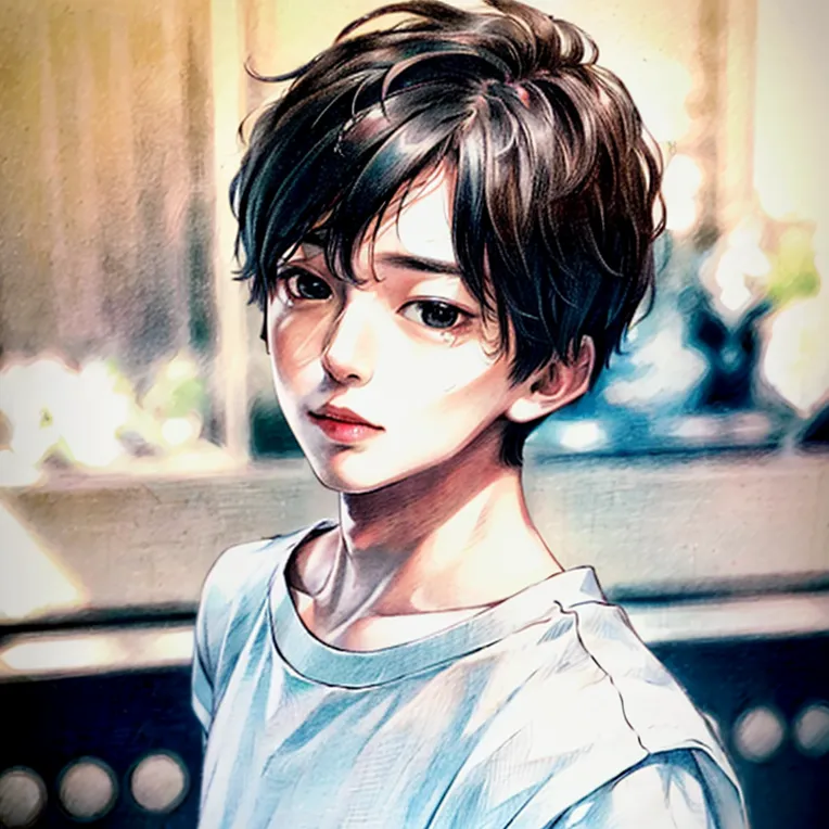 Hand-Drawn,Traditional Painting Media,Girl,LoRA,SD 1.5