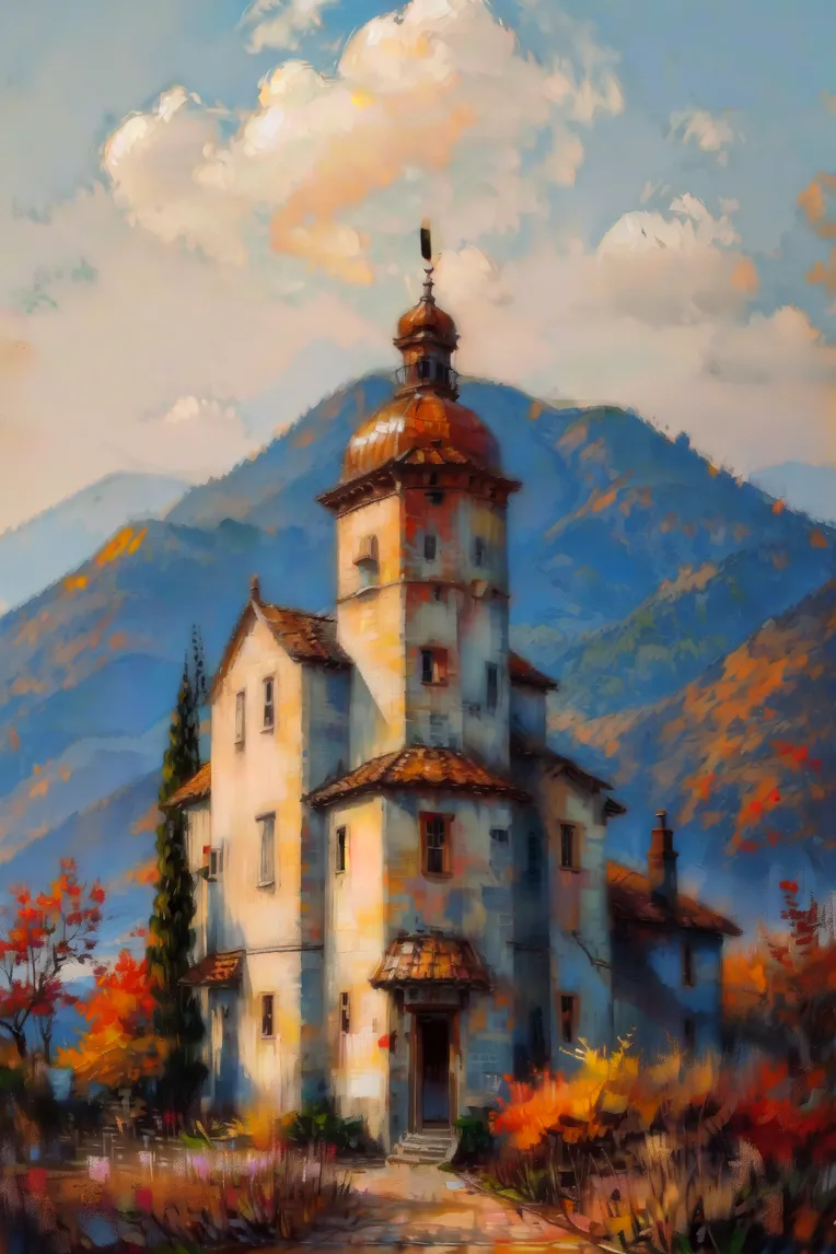 Traditional Painting Media,Style Boost,Landscape,LoRA,SD 1.5