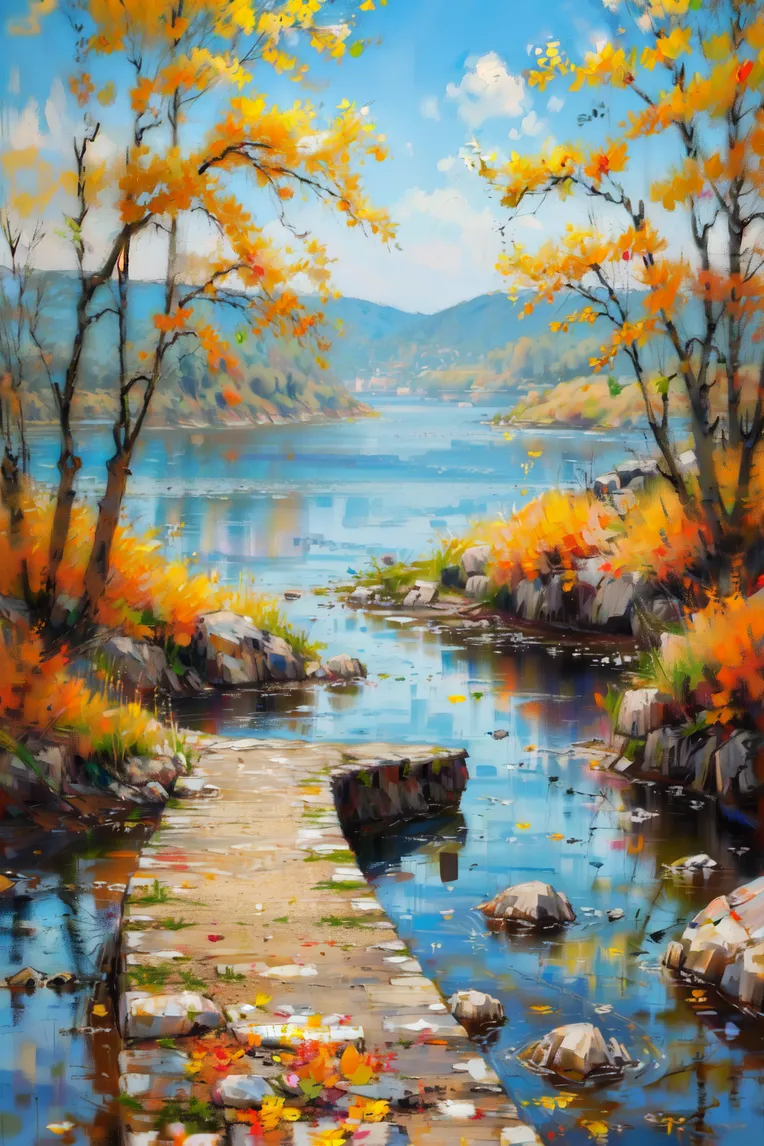 Traditional Painting Media,Style Boost,Landscape,LoRA,SD 1.5