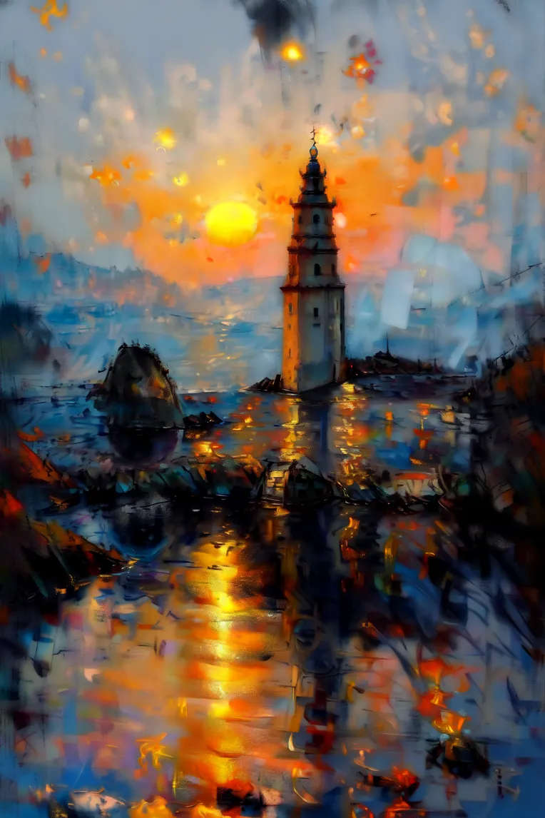 Traditional Painting Media,Style Boost,Landscape,LoRA,SD 1.5