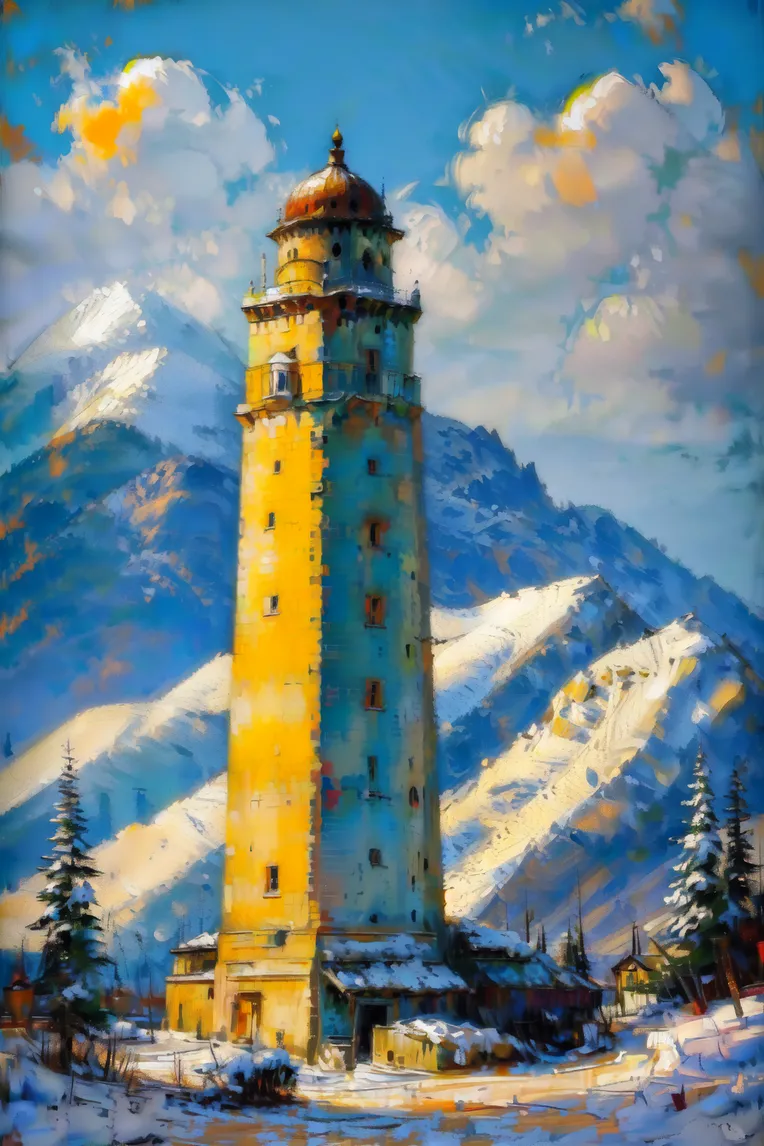 Traditional Painting Media,Style Boost,Landscape,LoRA,SD 1.5