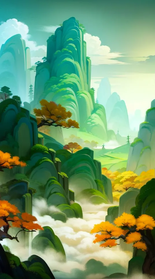 Chinese style landscape-LoRA-cjn002-Shakker