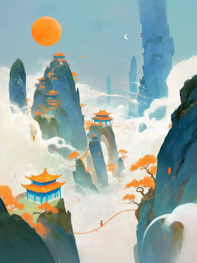 Chinese Style,Traditional Painting Media,Girl,LoRA,SDXL