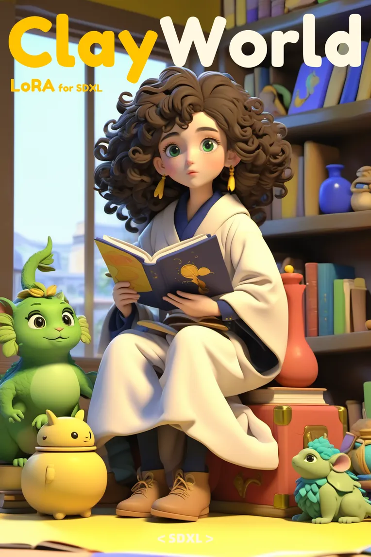 Craft Style,Digital Painting Media,Girl,LoRA,SDXL