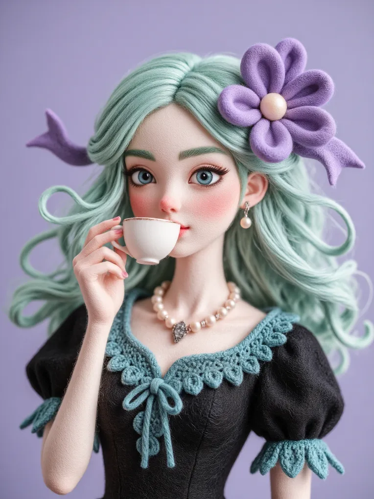 Cartoon style,Girl,Physical/Facial feature,LoRA,FLUX.1