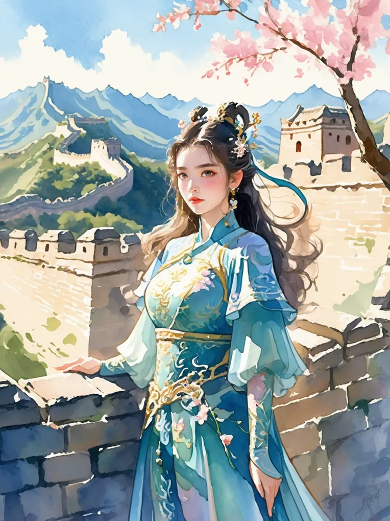 Classic Painting,Traditional Painting Media,Girl,LoRA,SDXL