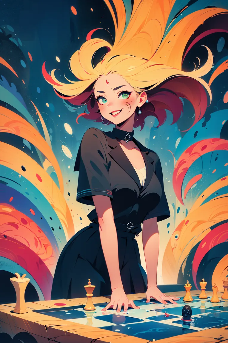 Flat,Flat Illustration,Girl,LoRA,SD 1.5