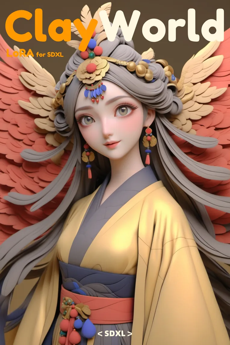 Craft Style,Digital Painting Media,Girl,LoRA,SDXL