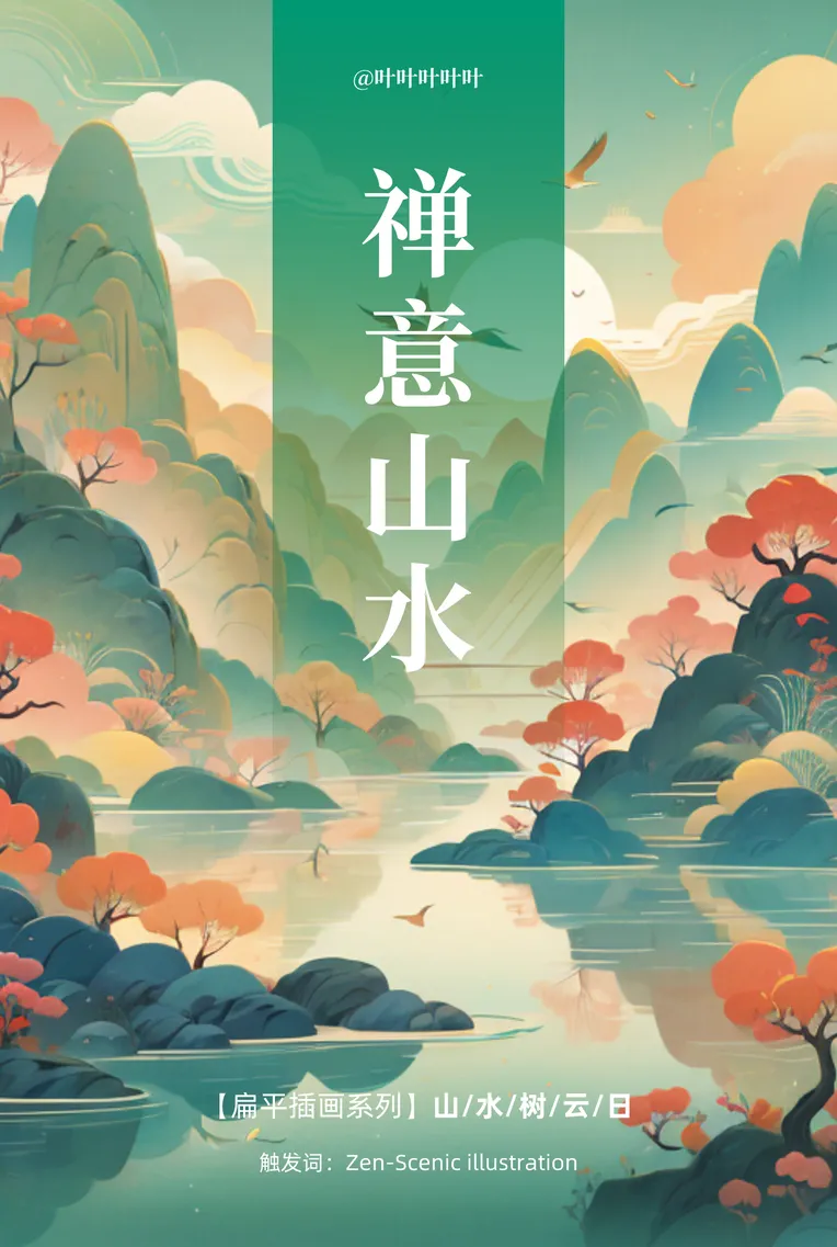 Flat,Chinese Style,Flat Illustration,LoRA,SD 1.5