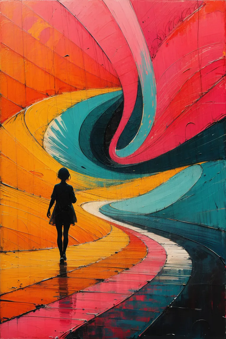 Hand-Drawn,Traditional Painting Media,Girl,LoRA,SD 1.5