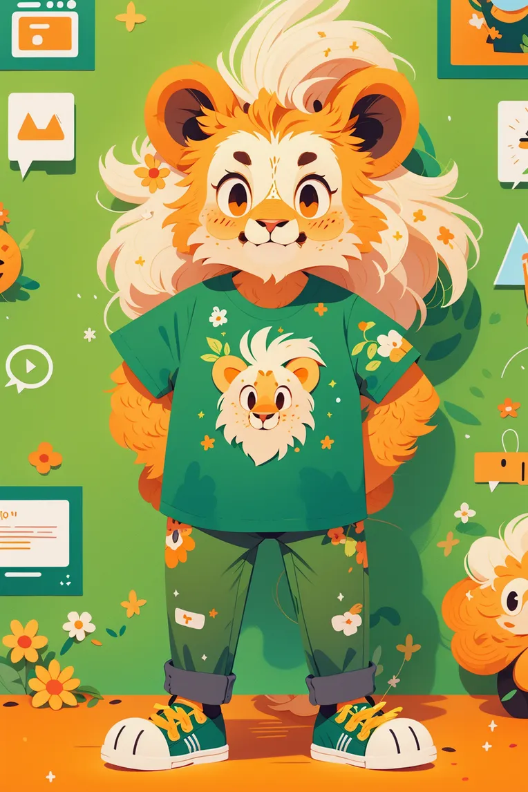 Flat,Flat Illustration,Girl,LoRA,SD 1.5