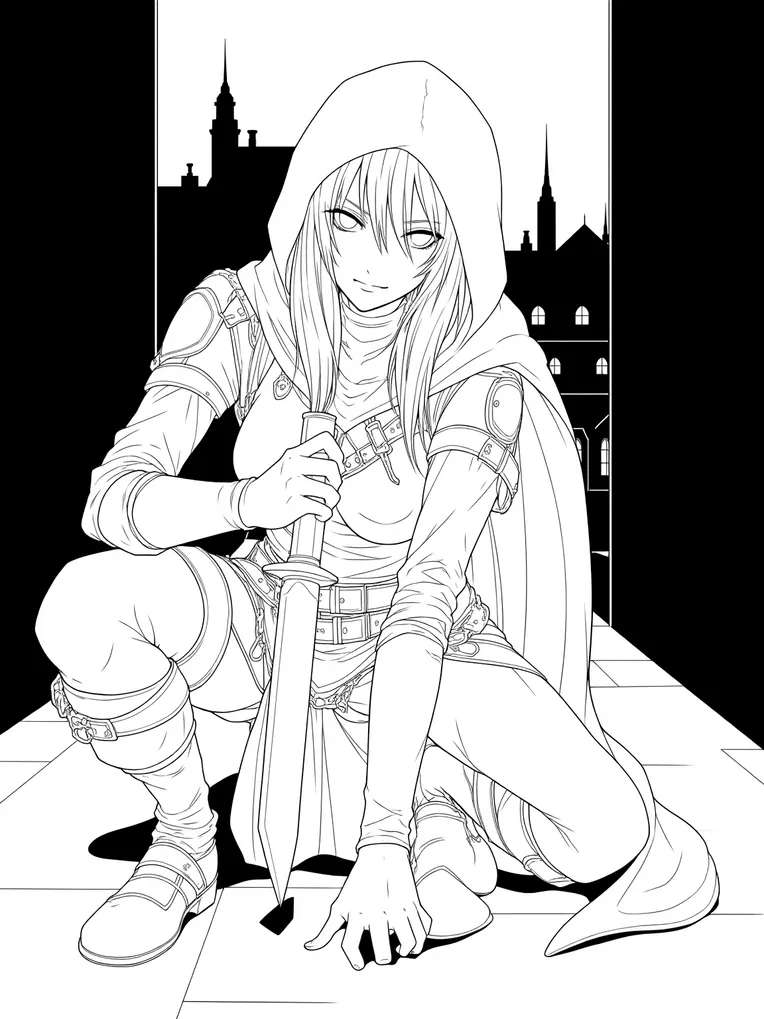 Hand-Drawn,Flat Illustration,Girl,LoRA,FLUX.1