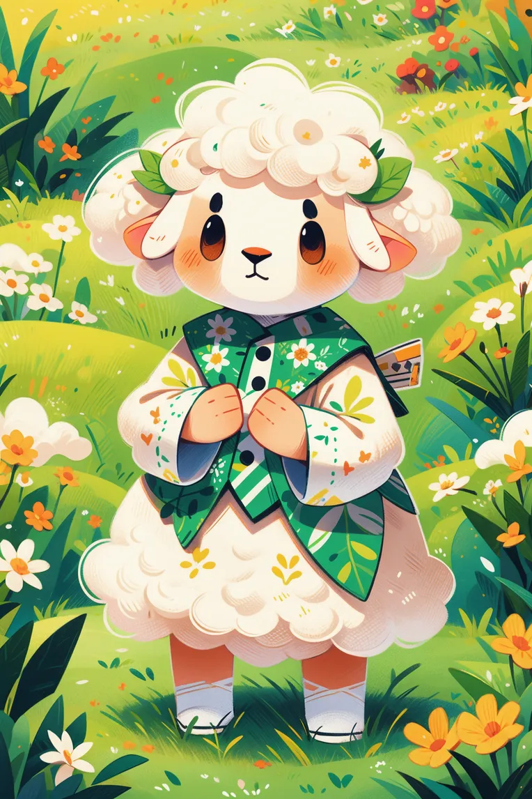 Flat,Flat Illustration,Girl,LoRA,SD 1.5