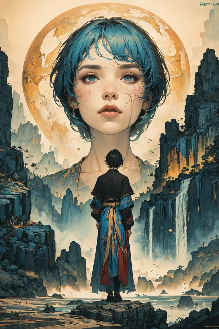 Chinese Style,Traditional Painting Media,Girl,LoRA,SD 1.5