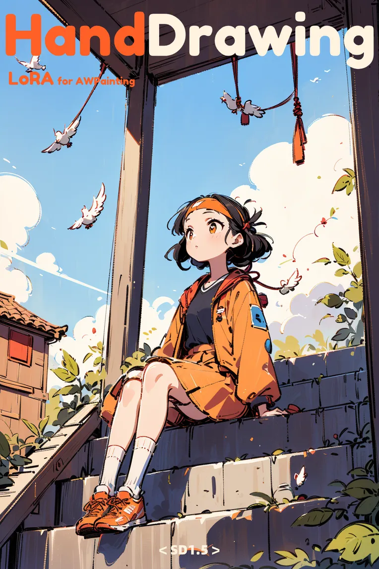 Anime,Anime Style,Hand-Drawn,LoRA,SD 1.5