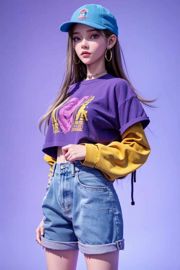 Cartoon style,Digital Painting Media,Girl,LoRA,SD 1.5