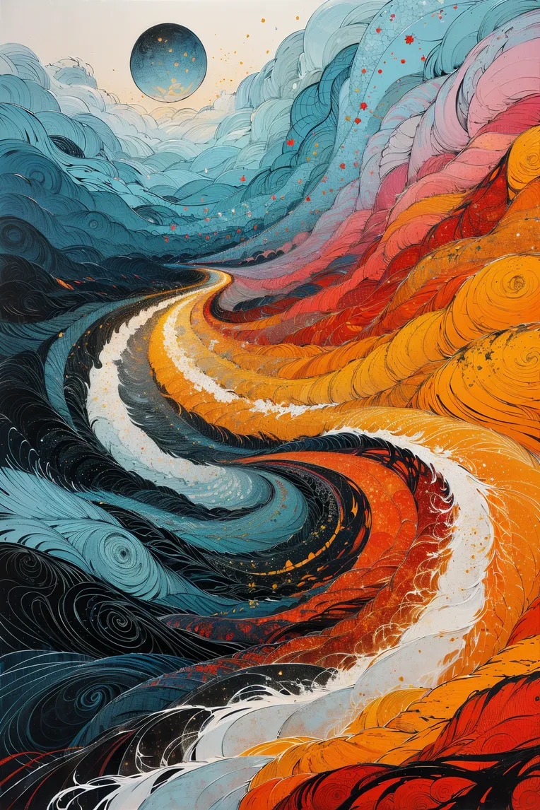 Hand-Drawn,Traditional Painting Media,Girl,LoRA,SD 1.5