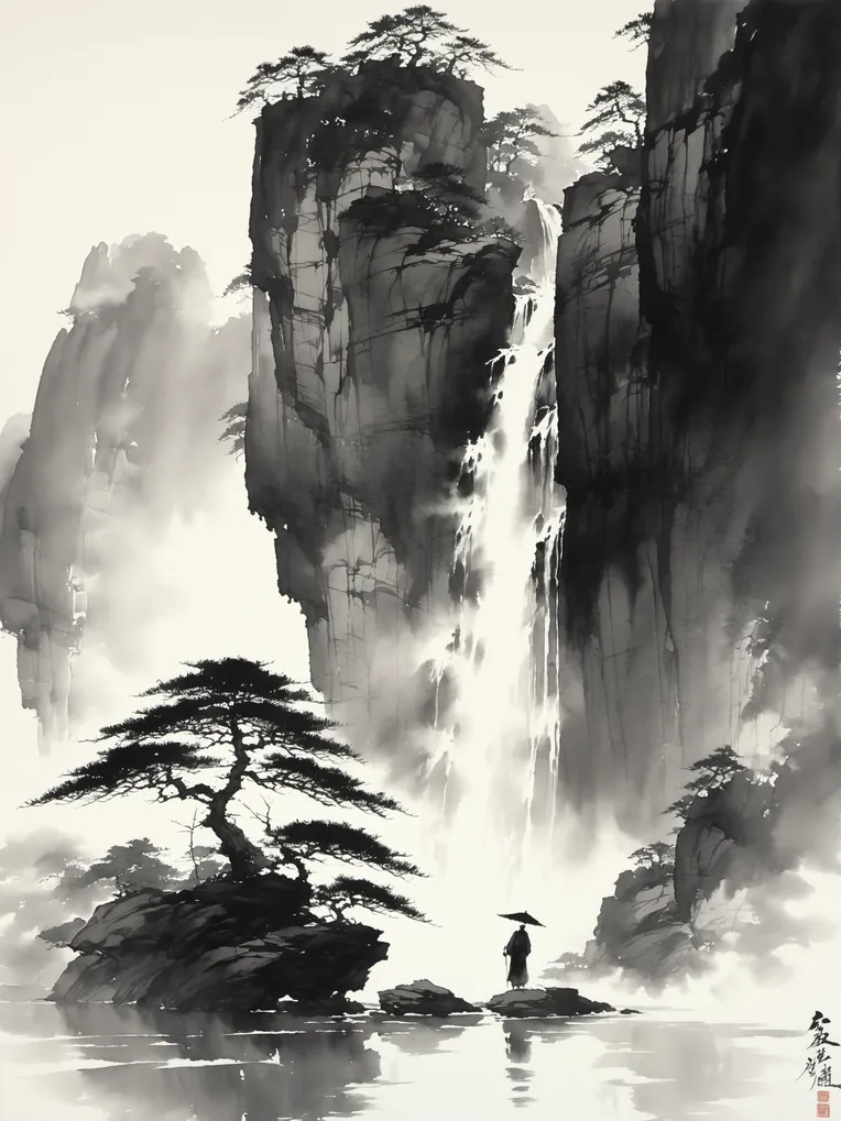 中国风,画风加强,风景,LoRA,