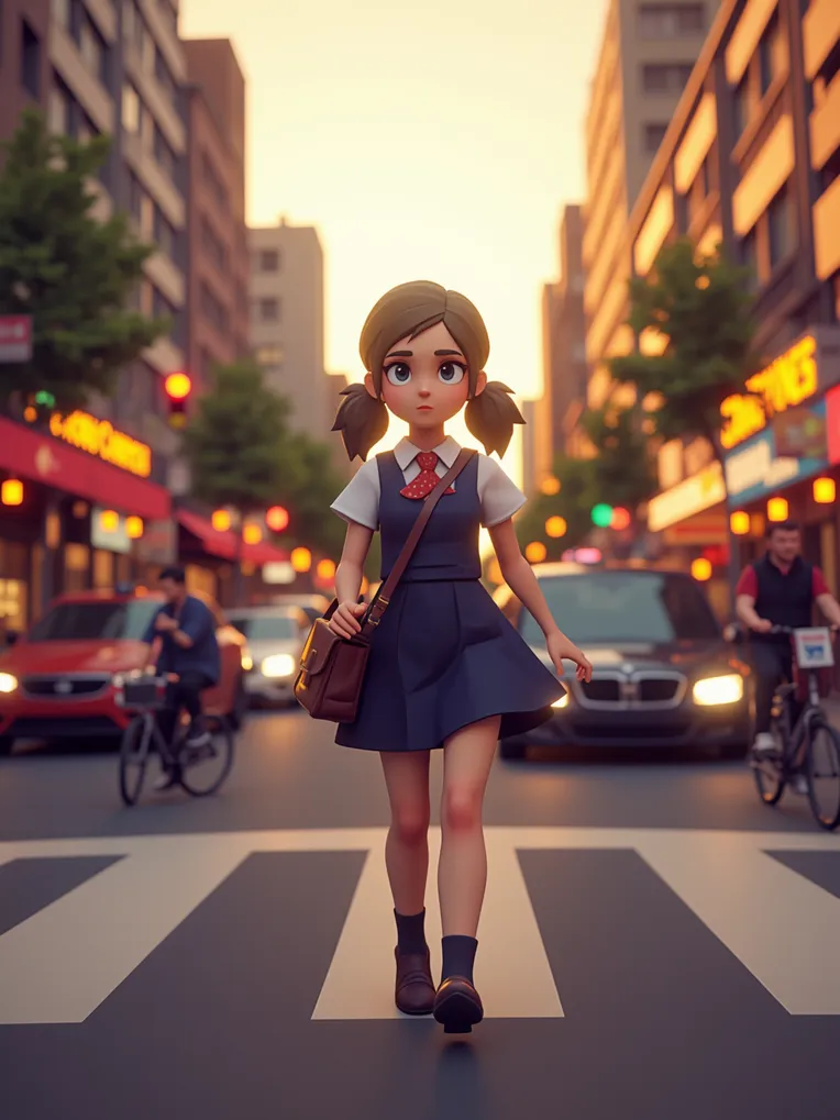 Cartoon style,Girl,Game Character Design,LoRA,FLUX.1